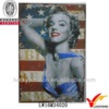 Placas Decorativas de Pared de Metal Chic Shabby Chic Marilyn Monroe